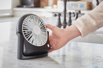 Treva 5 in Rechargeable 3-Speed Portable Cooling Fan with Removeable Clip