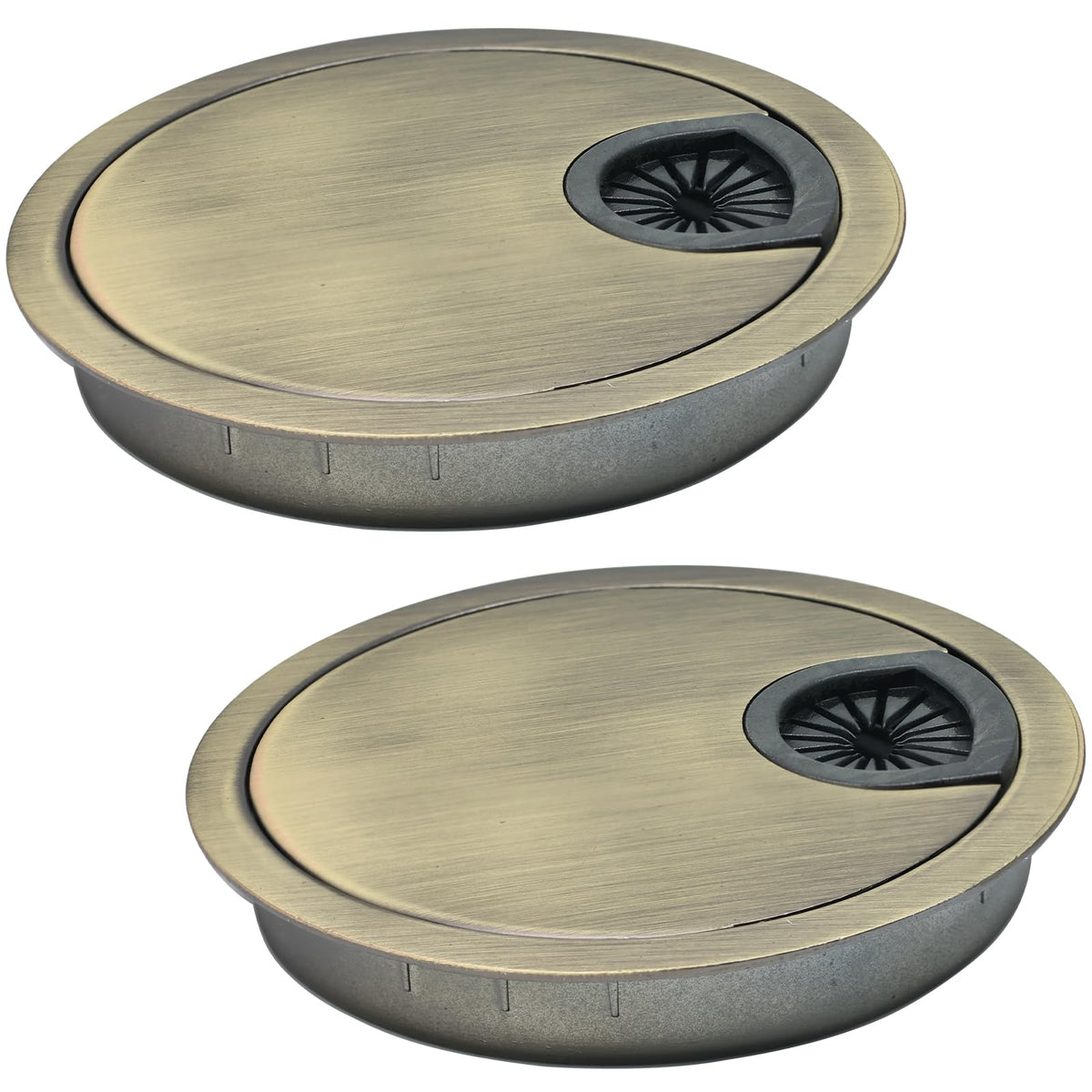 EASYEAH 2 Pcs Desk Grommet 2" / 50 mm, Zinc Alloy Desk Cord Hole Cover