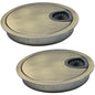 EASYEAH 2 Pcs Desk Grommet 2" / 50 mm, Zinc Alloy Desk Cord Hole Cover