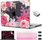 CISSOOK Gorgeous Floral Case for MacBook Pro 14 Inch 2024 2023 2021 Release M4 A3112 A3185 A3401 / M3 A2992 A2918/ A2779 M2 /A2442 M1, Plastic Hard Shell Case for MacBook Pro 14.2", Gorgeous Flowers
