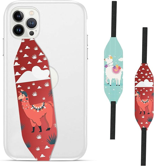 Switchbands Aesthetic Animal Phone Grip Strap – Reversible Elastic Strap, Adhesive-Free, Ergonomic Hand Support, Arthritis Friendly, Wireless Charging Compatible, Universal Fit – Como se Llama