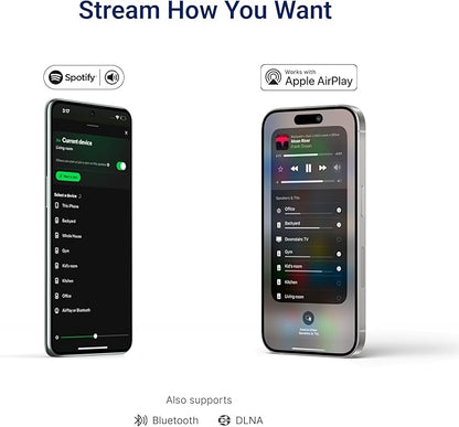 Juke-8: 8 Zone Multi-Room Amplifier | Built-in Music Streaming & Wireless App Control | Supports 8 Audio Sources Simultaneously | Whole Home Audio System | Airplay 2, Spotify Connect, Bluetooth