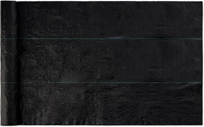 Amazon Basics Weed Barrier Fabric, Black, 1-Pack