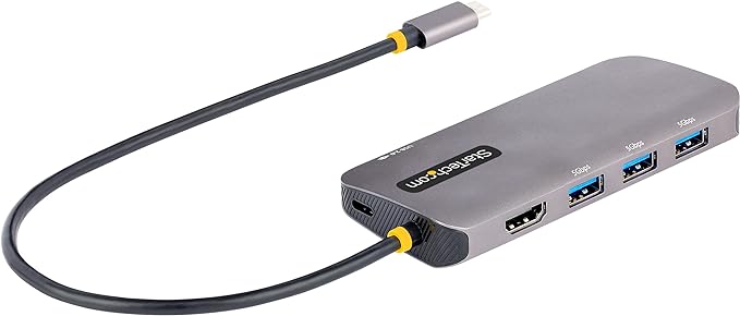 StarTech.com USB-C Docking Station for MacBook Pro M1 M2 M3 M4 and Windows, 4K 60Hz HDMI Video, HDR10, USB 5Gbps Hub, 100W Laptop Charging, GbE
