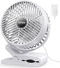 GEHEN Small Clip on Fan, 3-Speed Fan with Strong Airflow, USB-Powered Clip & Desk Fan with Sturdy Clamp, Ultra Quiet for Office Dorm Bedroom Stroller