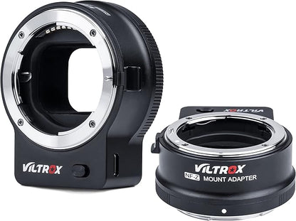 VILTROX NF-Z Auto Focus FTZ Lens Mount Adapter Converter Control Ring NF-Z Adapter Compatible with Nikon F Lens to Z Mount Nikon Mirrorless Camera Z50 Z6 Z6II Z7 Z7II Zfc