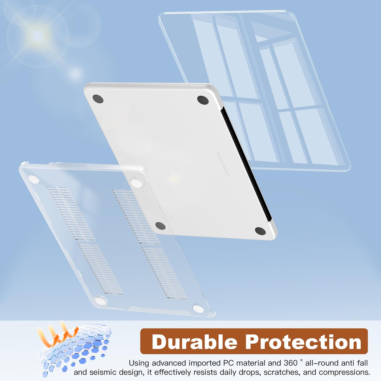 CISSOOK Compatible with MacBook Air 13.6 inch Case M2 M3 M4 M5 Ocean