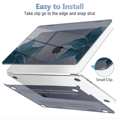 Mektron Case for 2026 MacBook Air 15 INCH M5 A3448 Compatible with M4 A3241 /M3 A3114 /M2 A2941 Printed Plastic Hard Shell Cover with 15.3" Liquid Retina Display Touch ID- Floral C348