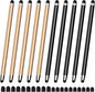 10 PCS Stylus,Stylus Pen for Touchscreen,Stylus 2-in-1 High Sensitivity & Precision Suitable for All Touch Screens of iPhone/ipad/Android Tablets(10 Stylus Pen Gold/Black + 20 Tips)