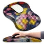 Hokafenle Ergonomic Mouse Pad Wrist Support with Massage Design, Wrist Rest Pain Relief Mousepad with Memory Foam&Non-Slip PU Base, Mouse Pads for Wireless Mouse & Desk (12x8 inch,Olive Green)
