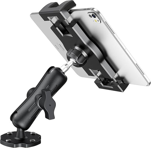 Keuvirya Heavy Duty Tablet Mount for Truck & Vehicle, Drill Base iPad Mount