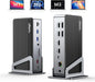 DisplayLink Docking Station Triple 4K@60Hz Monitor with 120W Power Adapter, Laptop Dock for Thunderbolt 5/4/3, USB C M1/M2/M3/M4 MacBook/Windows(Single 8K)/Chrome(3 HDMI, 2 DP, 6 USB, Ethernet)