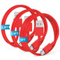 JERMASAL 3-Pack Blue [3.3FT+3.3FT+6FT] USB A to USB C Cable, Compatible with iPhone 15/16, iPad, Samsung, MacBook, PS5 and More, Fast Charging, Carplay Cable