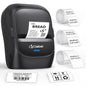 CLABEL 221B 2" Bluetooth Thermal Label Printer with 1 Label Roll, Black