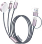 Temdan for Travel Vacation Essentials,3 in 2 USB C Cable for Apple Watch Charger/iPhone 16 Charger/Lightning,Multi Charging Cable Cord,Camping Essentials,Portable Designed for iWatch &iPhone 16-12-5FT