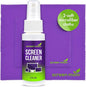 Screen Cleaner Spray and 2 Microfiber Cloths - 2oz Bottle by Screen Mom-Screen Cleaner Spray and Wipe for TV, Computer, Phone, iPad, Car Screen Cleaning Kit Electronic Cleaner Spray
