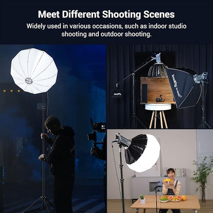 SmallRig Aluminum Light Stand 110"/9.2ft/280cm, Adjustable Photography Air-Cushioned Tripod Stand with 1/4" Screw for Softbox, Studio Light, Flash, Umbrella, Ring Light, Max Load 5kg, RA-S280A