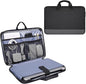 11.6-12.9 Inch Waterproof Laptop Bag Sleeve for Women Men Business Briefcase with Organizer for Acer Chromebook Spin 311, Lenovo Chromebook C330, Samsung Chromebook 4, HP ASUS Dell Surface Case, Black