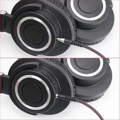 NewFantasia Replacement Audio Upgrade Cable Compatible with Audio-Technica ATH-M50xBT, ATH-AR3BTBK, ATH-SR50BT, ATH-ANC9, ATH-ANC7B, ATH-SR5BTBK, ATH-S700BT Headphones 1.2meters/4ft