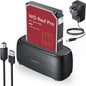 ORICO External Hard Drive Docking Station for 2.5/3.5 Inch HDD SSD USB 3.0 to SATA Hard Drive Dock Up to 22TB Support UASP 12V Power Adapter Supply-DD18