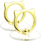 Cat Phone Ring Holder - EI Sonador Clear Cell Phone Ring Holder Transparent Stand Finger Grip (2 Black Cat)