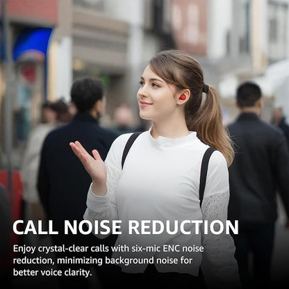 TOZO NC9 Hybrid Active Noise Cancelling Wireless Earbuds, 6 Mics ENC Clear Call, IPX8 Waterproof, in Ear Bluetooth 5.3 Headphones Stereo Bass Ear Buds 59H Playtime with LED Display 32 EQs via APP