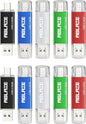 ABLAZE 64GB Type C Flash Drive 10 Pack, Dual USB 2.0+USB C Memory Stick Thumb Drive Compatible with iPhone 16/15, Android Smartphone, Computers, Tablets, Mac,iPad,PC