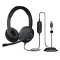 Cyber Acoustics AC-5008 USB-A Headset with in-Line Volume Control, 10 Pack