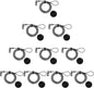 I3C Laptop Cable Lock 4 Digital Combination Lock Security Computer Cable Lock Anti Theft Combination Lock Compatible for Tablet Laptop (10 Packs)
