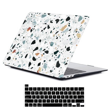 LanBaiLan Compatible for MacBook Pro 13 inch with Touch Bar 2022 2020 2019 2018 2017 2016 Release M1 M2 A2338 A2289 A2251 A2159 A1989 A1706 A1708, Laptop Hard Case & Keyboard Cover, Aesthetic Flower