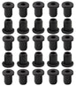 25 pcs 5/16" Drill Hole，3/16" ID Black Silicone Top hat Rubber Grommets for Wiring，Automotive，Firewall，Hole Plug，Desk，Screw，Water and Gas Pipe，Drain，House Siding，Cable Bushing，Glass，Wire Plug