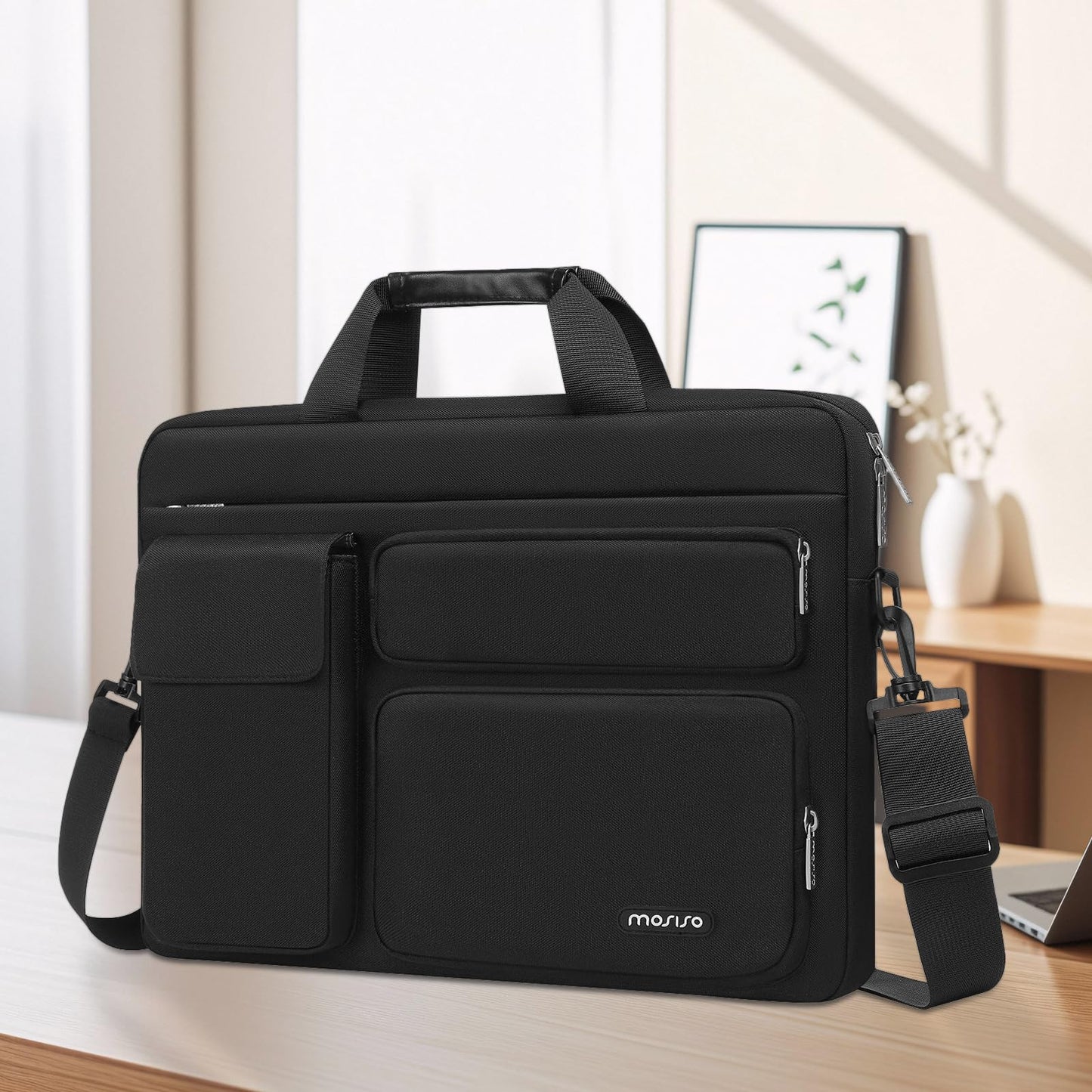 MOSISO Laptop Shoulder Bag 16 inch, 15-15.6 inch Computer Bag