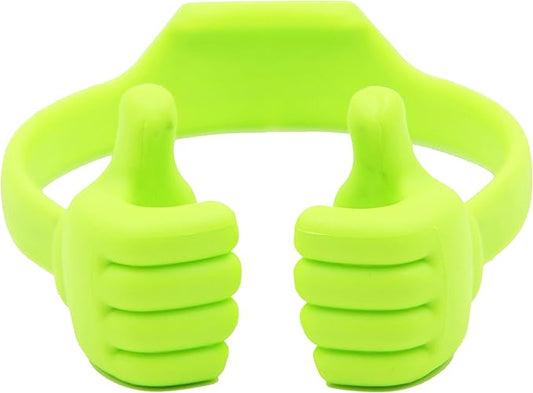 Honsky Cell Phone Stand Holder, Thumbs Up Lazy Phone Stand, Universal Adjustable Flexible, Cute Perfect Valentine's Day Gifts for Him/Her,Gifts for Couples, Compatible with Cell Phones & Tablets,Green