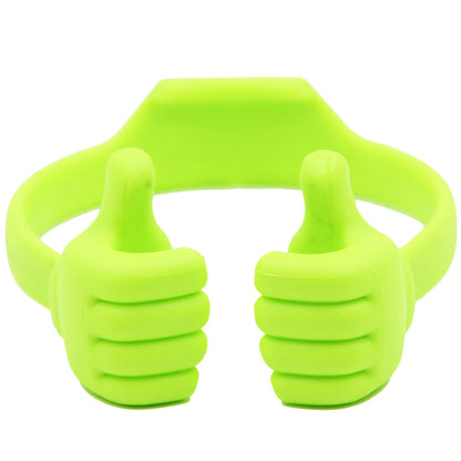 Honsky Cell Phone Stand Holder, Thumbs Up Lazy Phone Stand, Universal Adjustable Flexible, Cute Perfect Stocking Stuffers Gifts for Teen Girls, Compatible with Cell Phones & Tablets,Light Yellow