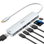 MOKiN 7 in 1 USB C Dongle with HDMI, microSD/SD Card Reader, Data Port, 100W PD, 2 USB 3.0 for MacBook Pro/Air, Dell XPS, Lenovo Thinkpad