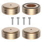 Tertullus 4 Pcs Speaker Feet Aluminum HiFi Turntable Feet Isolation Feet Aluminum Stand Speakers Spikes Audio Pads 58x22mm for HiFi Amplifier/Speaker/Turntable/Player(Gold)