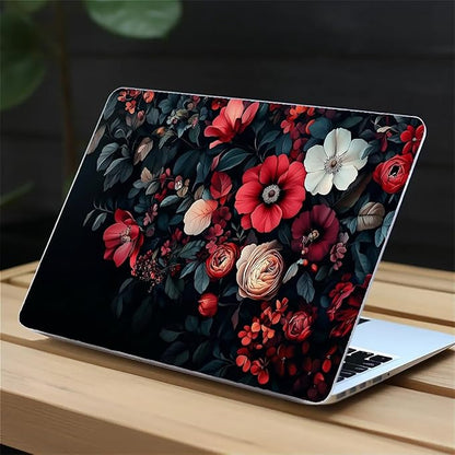 Compatible with MacBook Air 13.3 13.6 Inch Case 2022 2021 2020 2019 Plastic Hard Shell Case Cover,13.3 Air (A1932/A2179/A2337), Dark Floral
