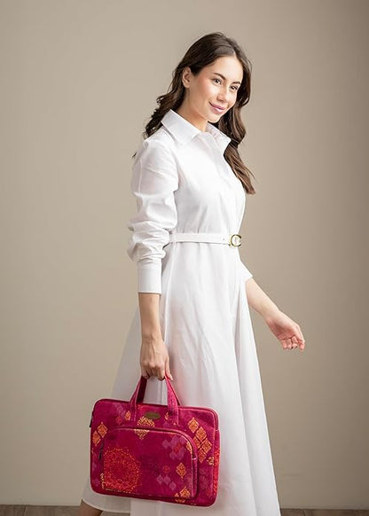 Maison d'Hermine Laptop bag with front pocket Stain and water repellent Cotton canvas