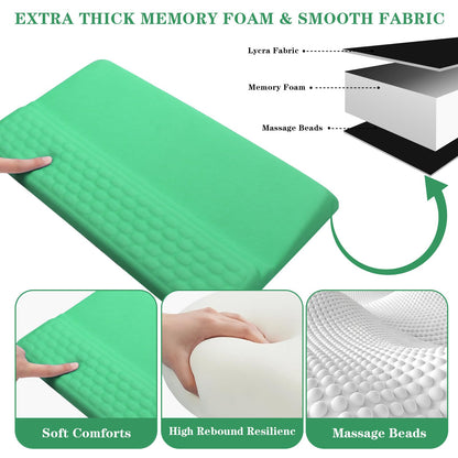 Computer Keyboard Stand with Wrist Rest Support Pad, Green