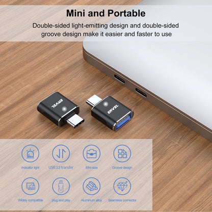 ENVEL 𝟒𝐏𝐚𝐜𝐤 𝐔𝐩𝐠𝐫𝐚𝐝𝐞𝐝 USB C to USB Adapter, 10 Gbps Type-C Male to USB3 Female OTG Converter, Compatible with Apple iWatch iPhone 17 16 15 Galaxy S24 iPad Air 4 5 Mini 6