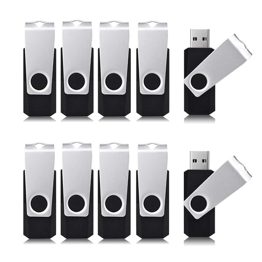 Aiibe 5 Pack 64GB Flash Drive USB Flash Drives 64GB Thumb Drive USB 2.0 Memory Stick USB Drives Jump Drive 64 GB Multipack (64G, 5 Mixed Colors: Black Red Cyan Green Purple)