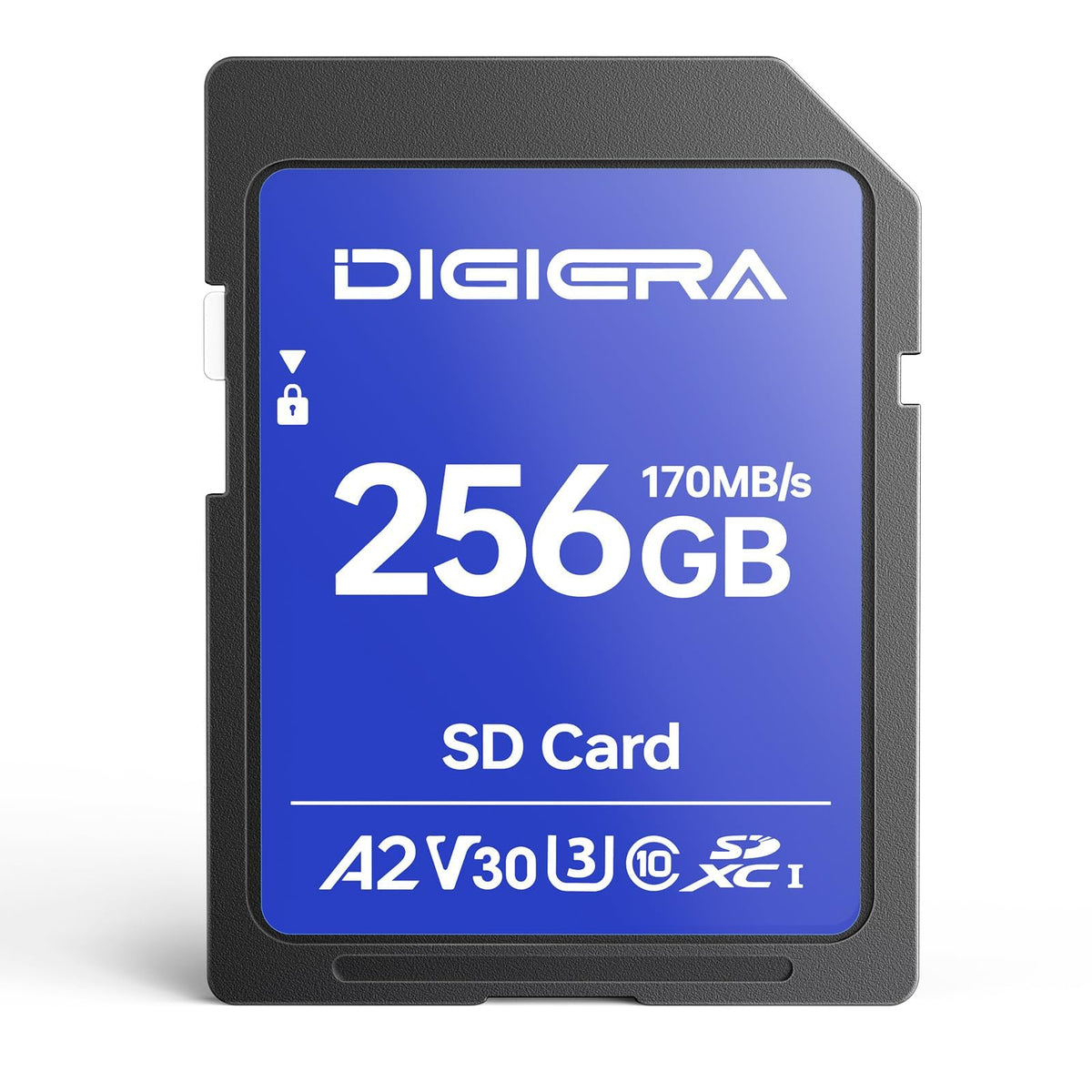 DIGIERA 128GB LSU200 SDXC UHS-II Memory Card - up to 300MB/s, C10, U3, V90, 8K, SD Card for Computers, Digital Cameras, Home Theatre Devices, Car Navigation Systems (1 Pack)