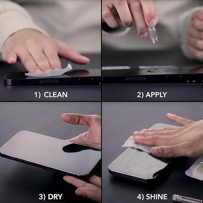 cellhelmet Liquid Glass Wipe On Extreme Glass Protection | $300 Repair Protection Guarantee | Scratch & Shatter Protection | Universal Glass Screen Protector for Phones and Smart Watches