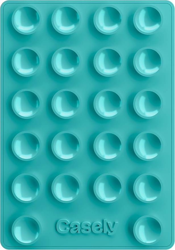 Casely Grippy Aquamarine MagSafe Compatible Cell Phone Mount Silicone Suction Cup Sticky Phone Holder and Stand