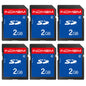 INDMEM SD Card 2GB, 6 Packs Class 4 2GB Flash Memory Card MLC Standard Secure Digital Cards Camera Card