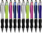 NC Ballpoint Pens 2 in 1 Stylus Pens Medium 1.0mm Point Black Ink with Stylus Tips for iPads (10 packs)