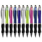 NC Stylus Pens 2-in-1 Ballpoint Pen 1.0mm Medium Point Pens with Crystals for Women Black Ink Pen with Stylus Ball Point Pen with Comfort Grip for The iPad, 10-Count