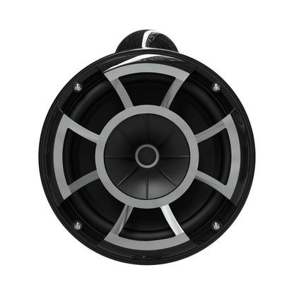 wet sounds Rev 8 Black V2 Revolution Series 8" Black Tower Speakers w/Swivel Clamp Base Mount