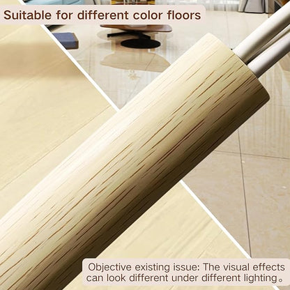 3.3ft Self Adhesive Floor Cord Cover,Heavy Duty Soft PVC Cable Protector and Extension Cord Hider,Cord Management System to Hide Wires on Floor,Cable Cavity:0.61" (W) x 0.32" (H) Beige