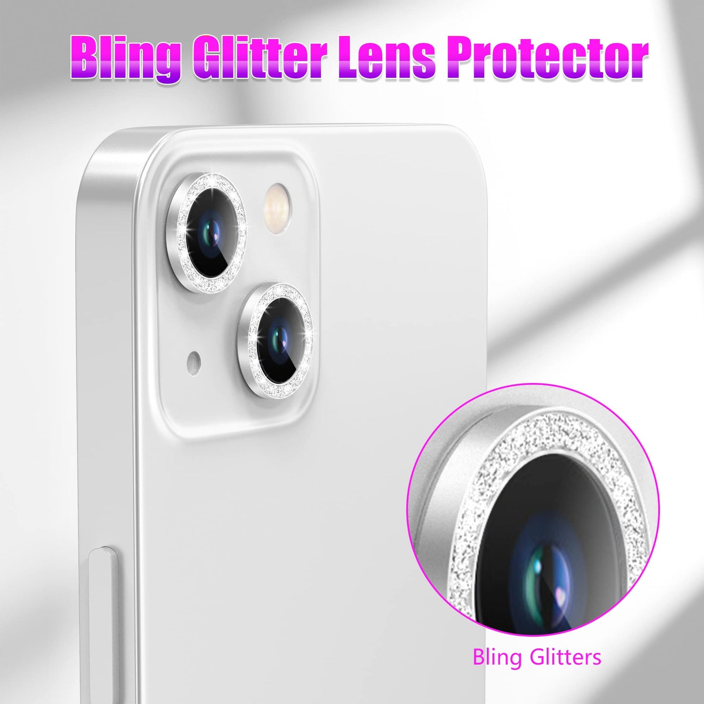 AGVEE 3+3 6 Pack for iPhone 13 & Mini Camera Lens Protector Cover